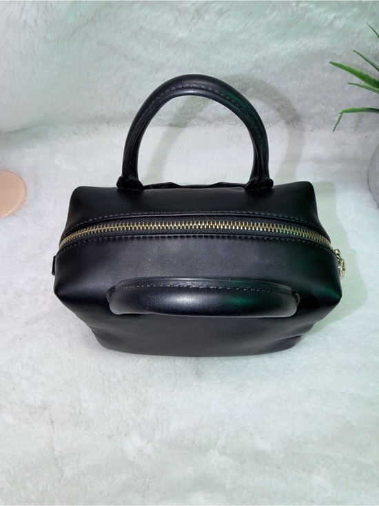 BCBGMaxAzria Handbags - BCBGMaxAzria Black Mini Dome Satchel with Gold Hardware 🔥